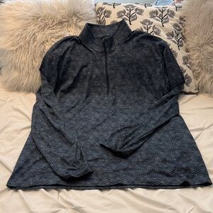 Heathered Blue Quarter-Zip Pullover